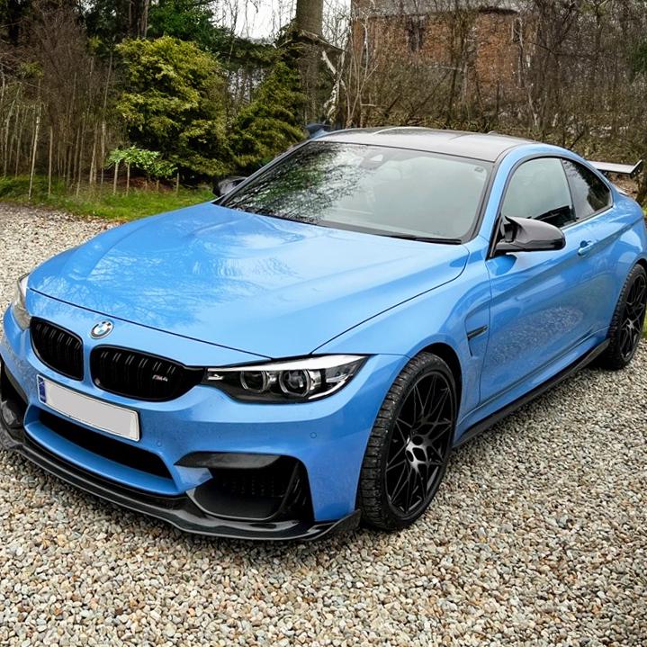 AP Style Carbon Fibre Side Skirt Extension for BMW F82 F83 M4 14-20-Carbon Factory