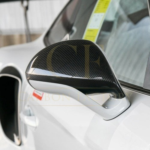 Pre-Preg Carbon Fibre Mirror Covers for Porsche 991 911 RS LHD 11-15 - Carbon Factory