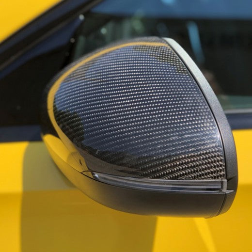 Pre-Preg Carbon Fibre Replacement Mirror Covers for Mercedes Benz W177 A Class W118 CLA 19-Present - Carbon Factory