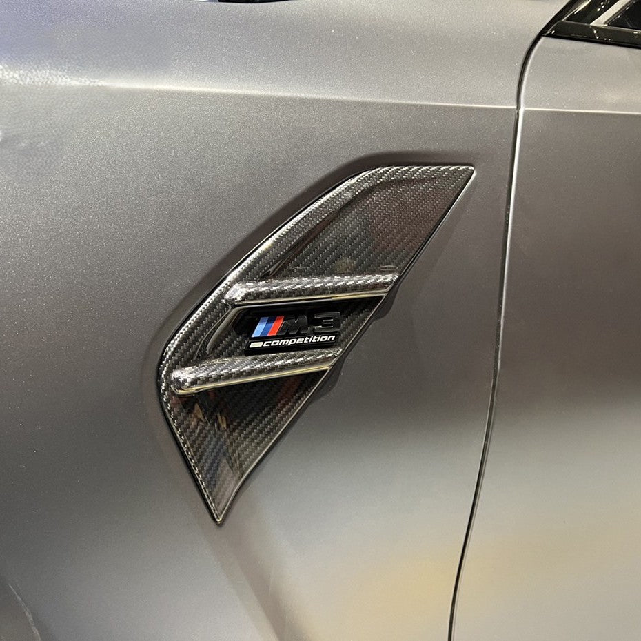 Pre-Preg Carbon Fibre Replacement Side Fender Trim for BMW G80 M3 21-Present