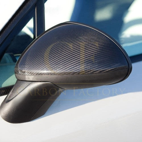 Pre-Preg Carbon Fibre Mirror Covers for Porsche Cayenne 958.1 11-14 LHD - Carbon Factory