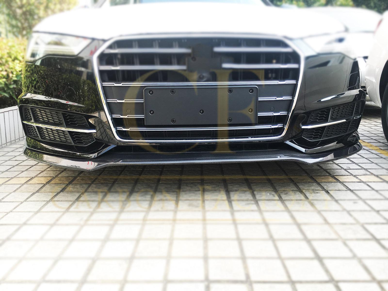 Audi C7.5 A6 S Line & S6 R Style Carbon Fibre Front Splitter 15-18-Carbon Factory