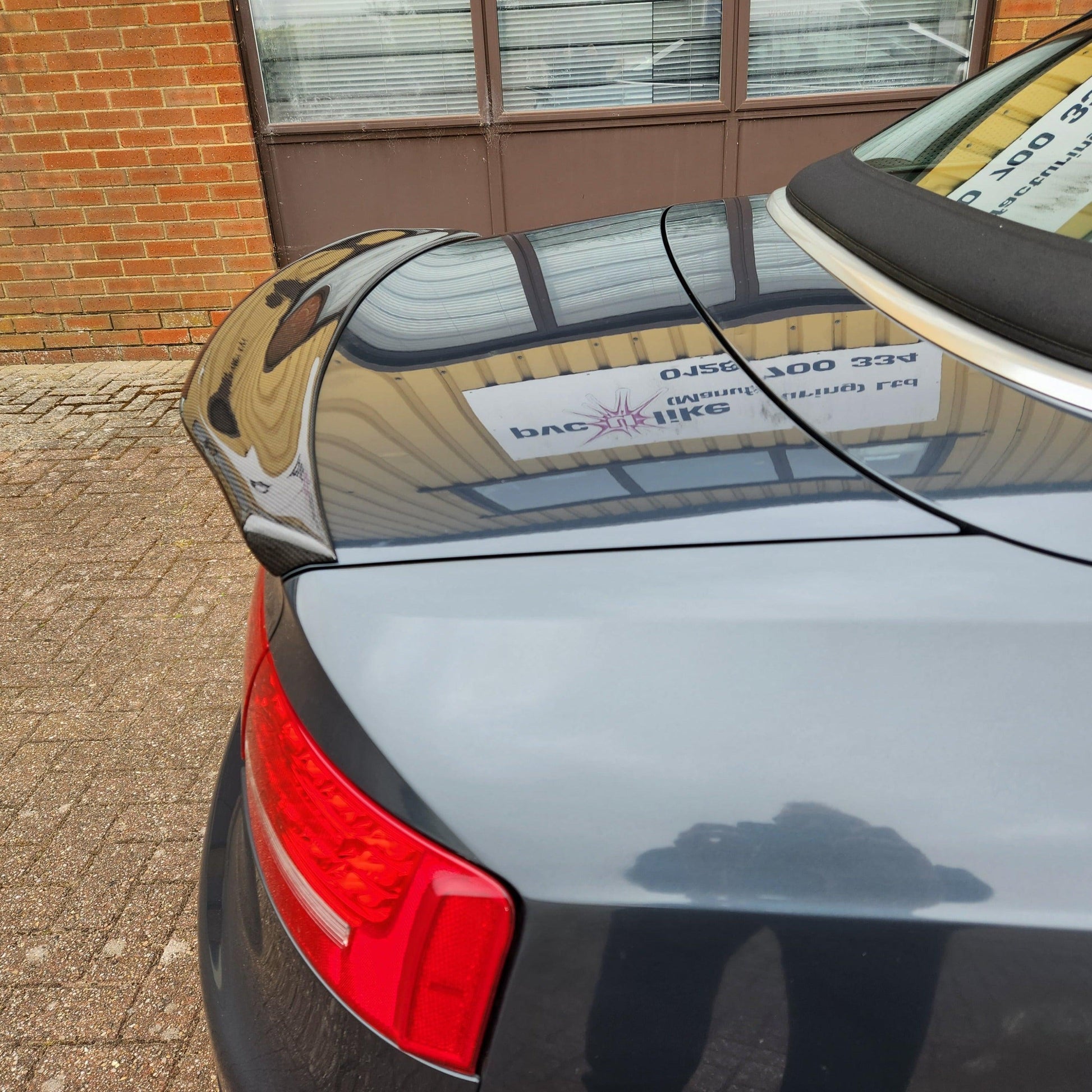 B Style Carbon Fibre Boot Spoiler for Audi B8 B8.5 A5 S5 Convertible 07-16-Carbon Factory