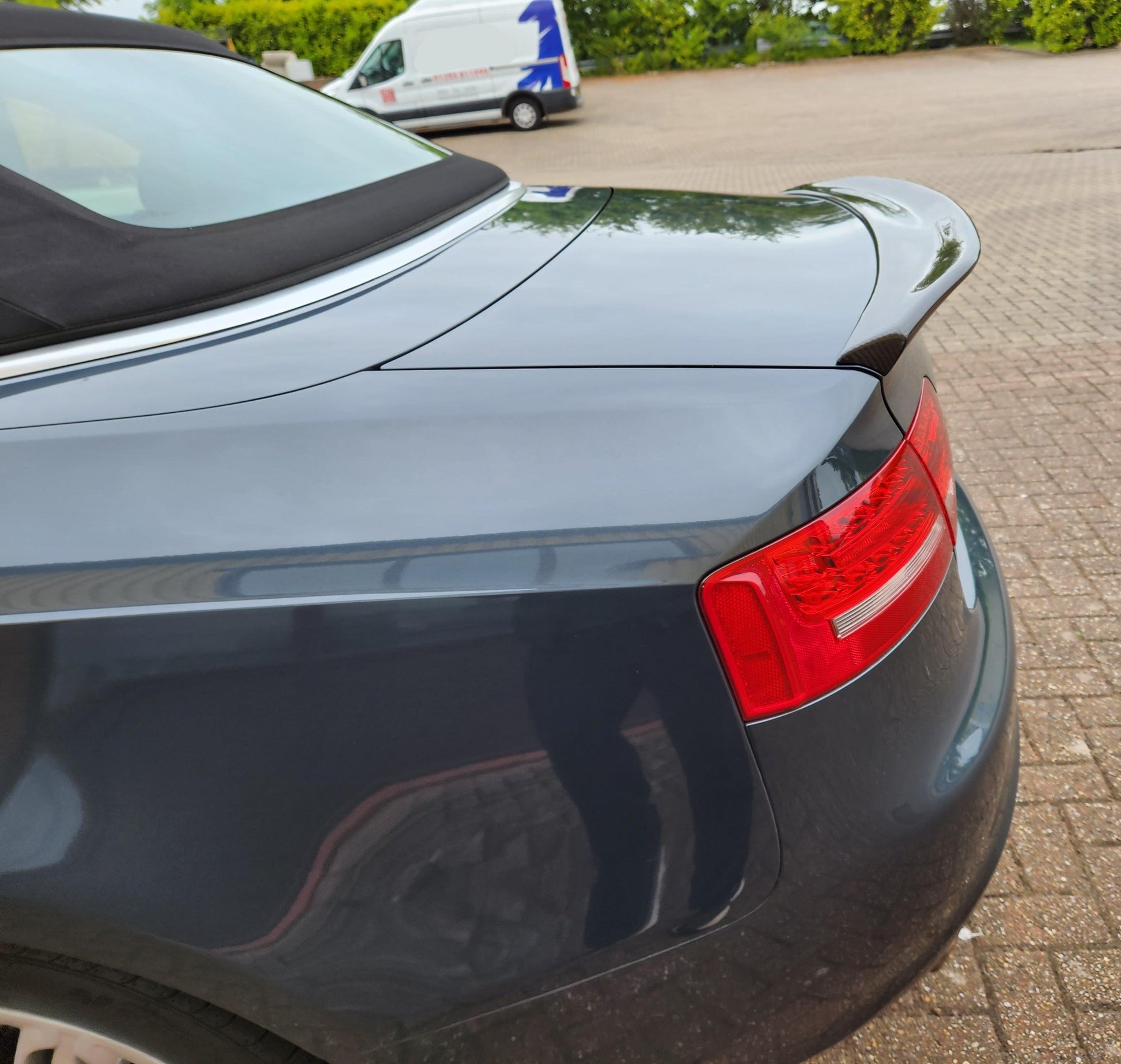 B Style Carbon Fibre Boot Spoiler for Audi B8 B8.5 A5 S5 Convertible 07-16-Carbon Factory