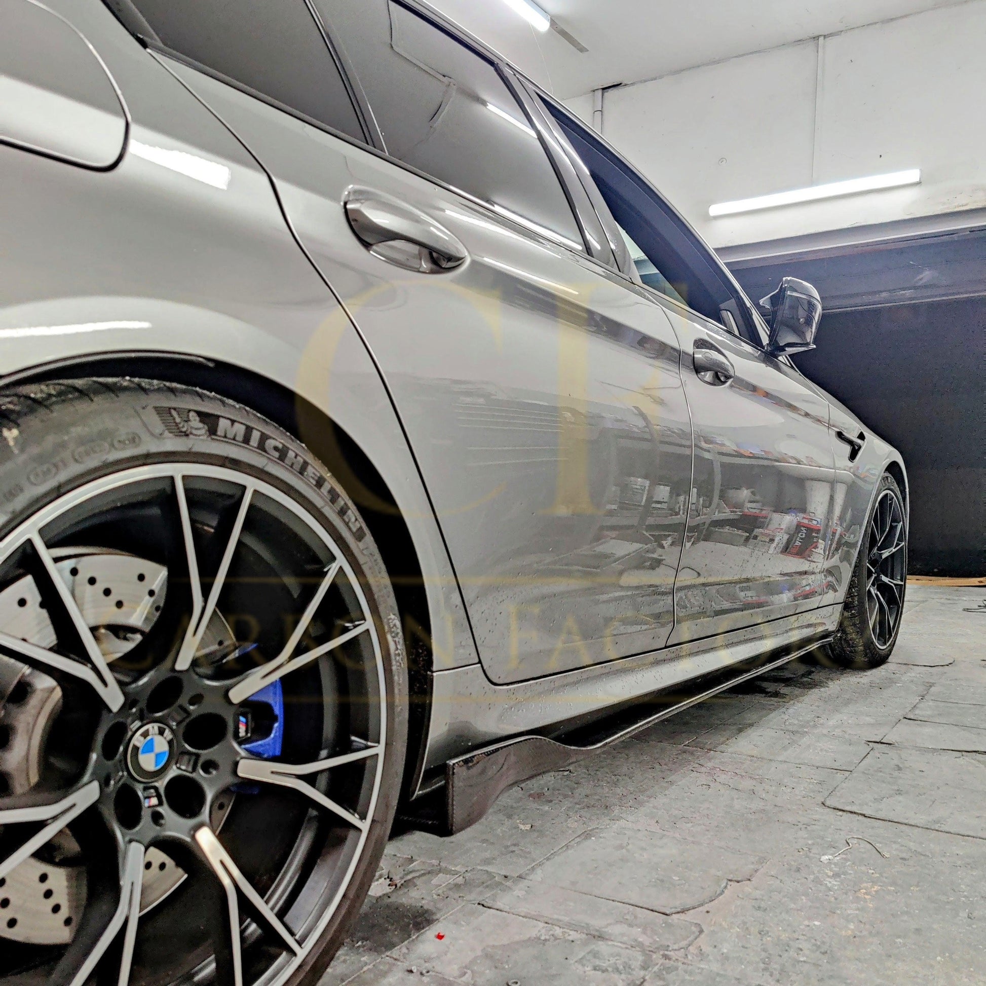 B Style Carbon Fibre Side Skirt for BMW F32 F33 F36 4 Series 14-20-Carbon Factory