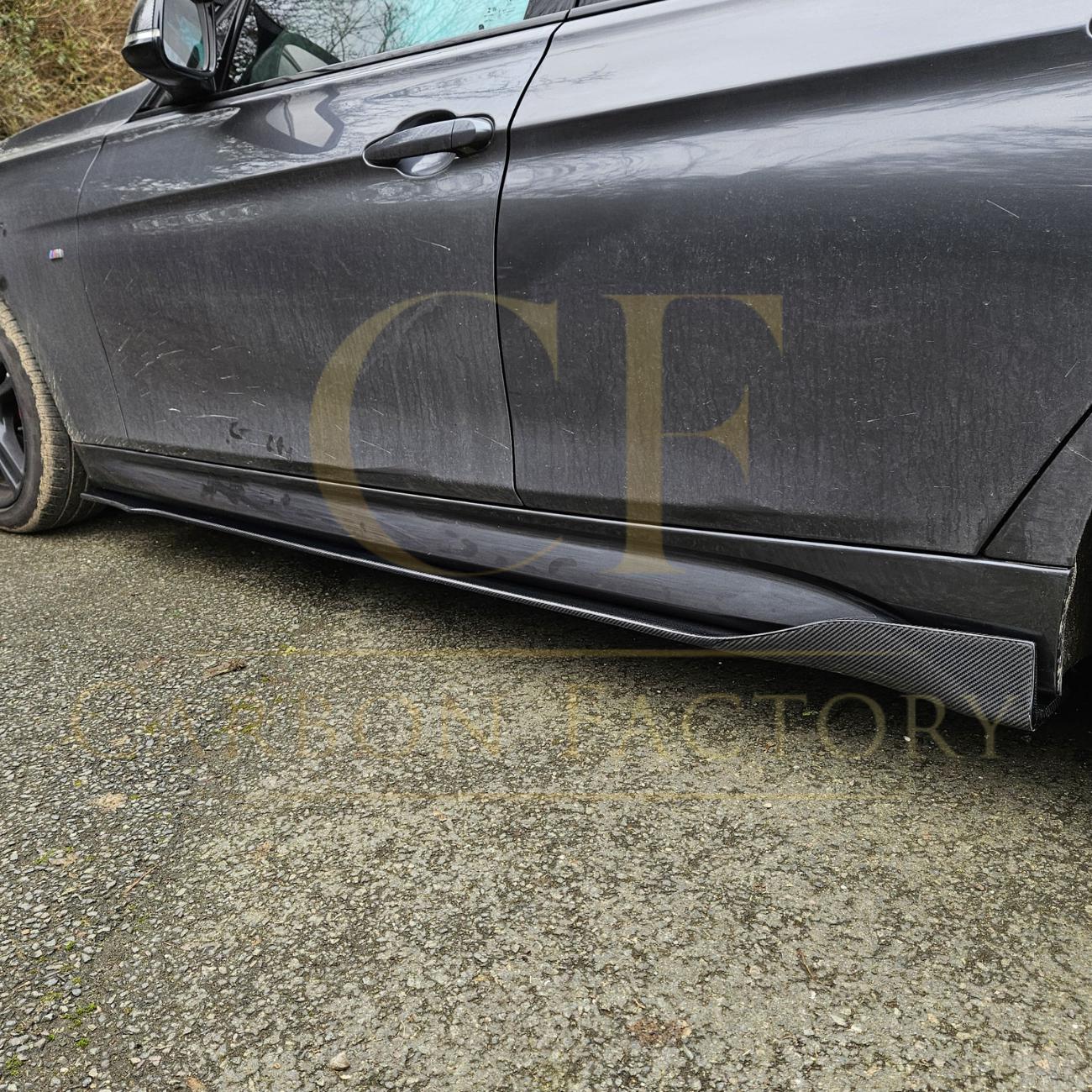 B Style Carbon Fibre Side Skirt for BMW F32 F33 F36 4 Series 14-20-Carbon Factory