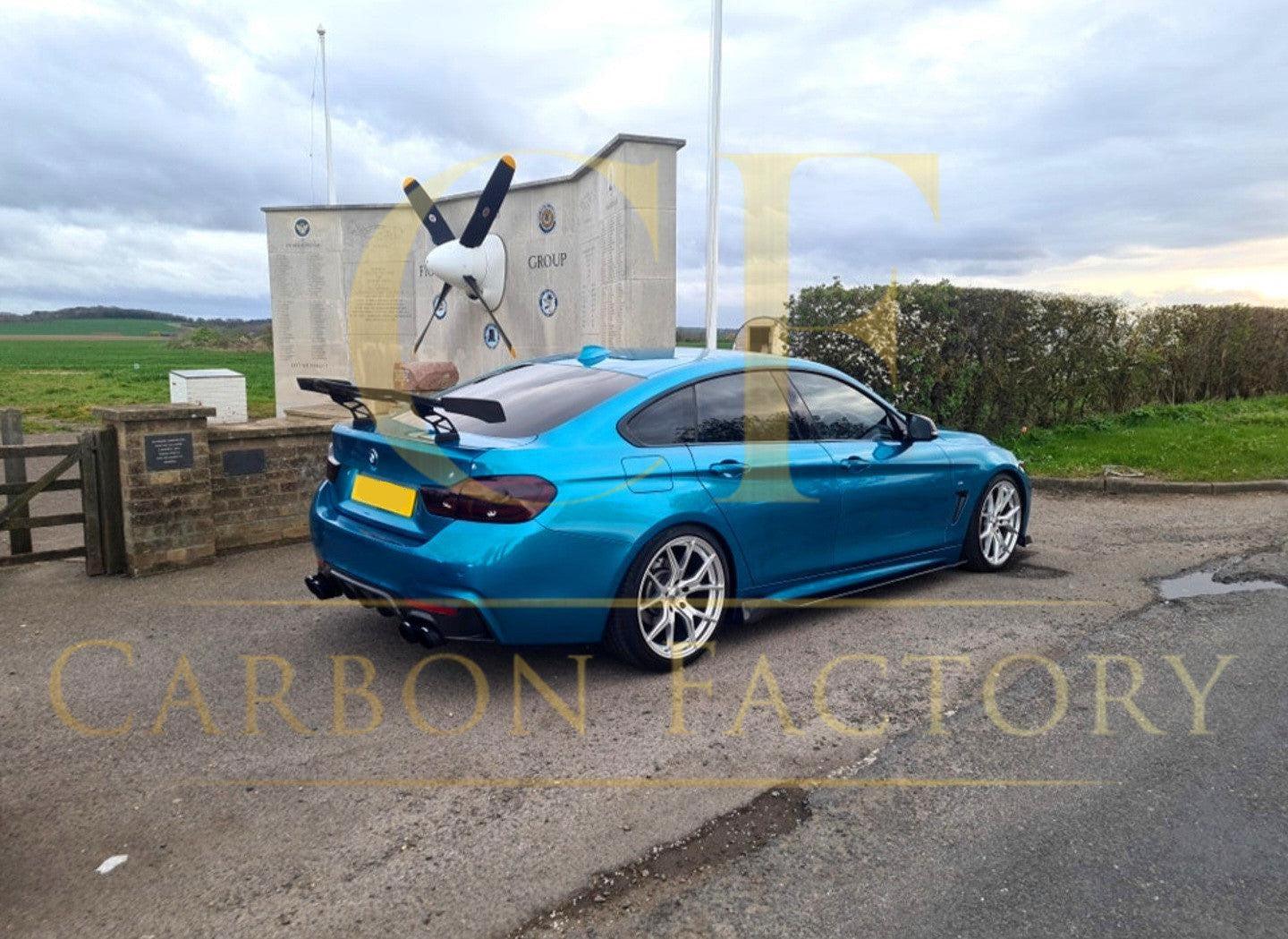 B Style Carbon Fibre Side Skirt for BMW F32 F33 F36 4 Series 14-20-Carbon Factory