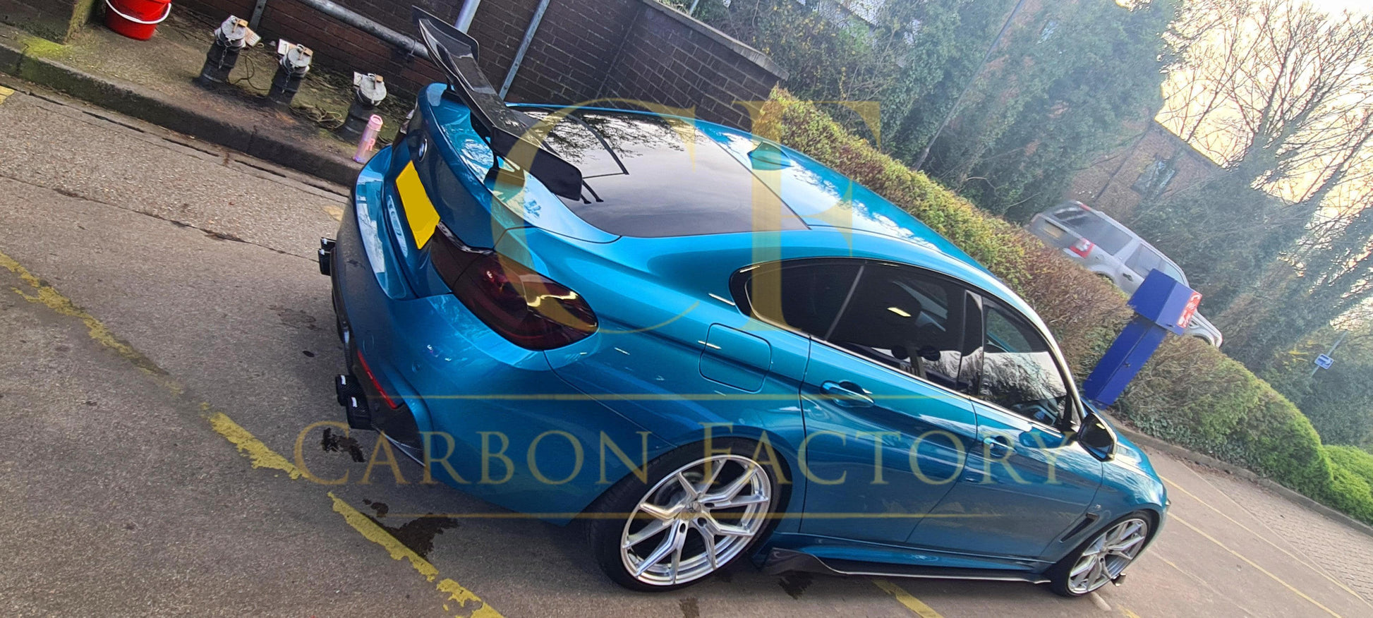 B Style Carbon Fibre Side Skirt for BMW F32 F33 F36 4 Series 14-20-Carbon Factory