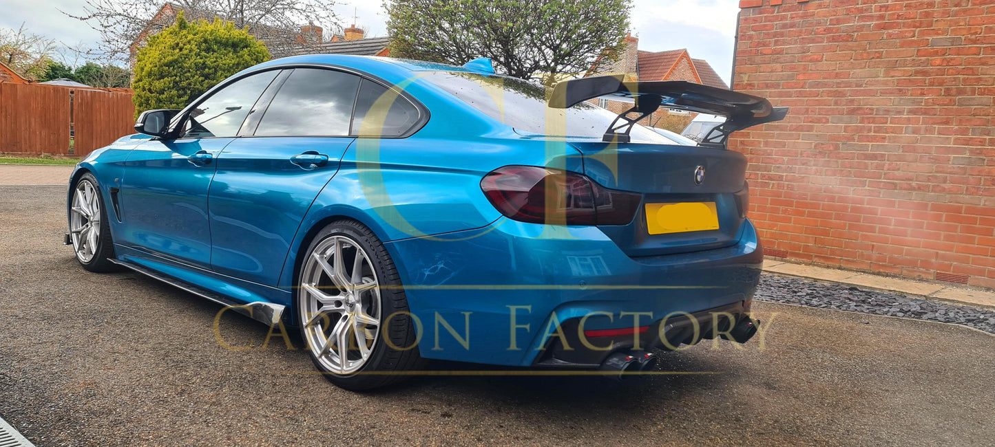 B Style Carbon Fibre Side Skirts for BMW F32 F33 F36 4 Series 14-20-Carbon Factory