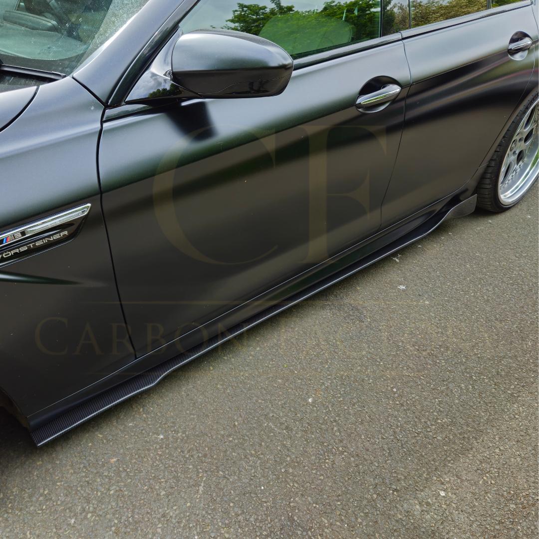 B Style Carbon Fibre Side Skirts for BMW F32 F33 F36 4 Series 14-20-Carbon Factory
