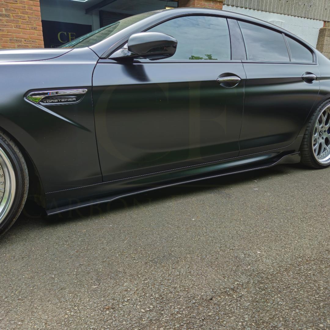 B Style Carbon Fibre Side Skirts for BMW F32 F33 F36 4 Series 14-20-Carbon Factory