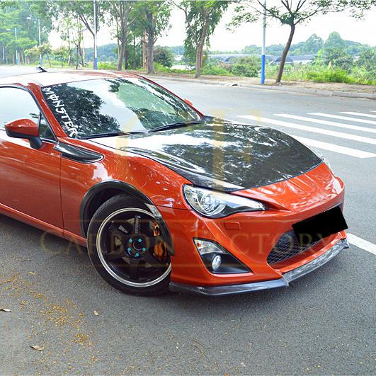 BM Style Carbon Fibre Front Splitter for Toyota GT86 13-16-Carbon Factory