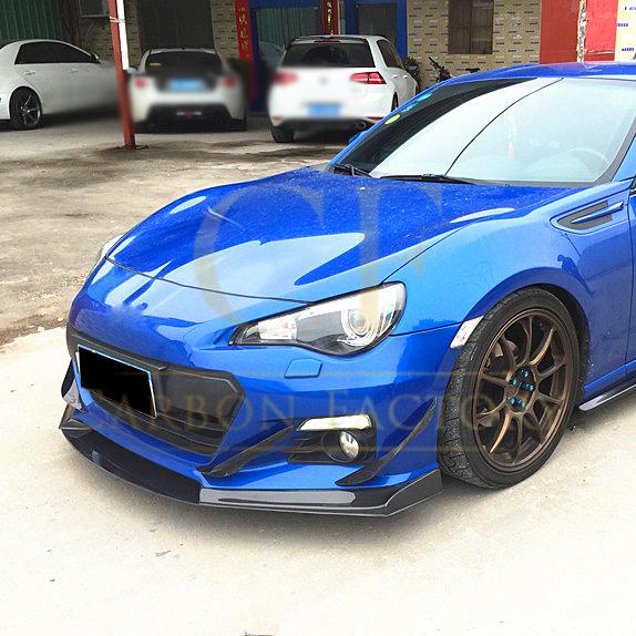 BM Style Carbon Fibre Front Splitter for Toyota GT86 13-16-Carbon Factory