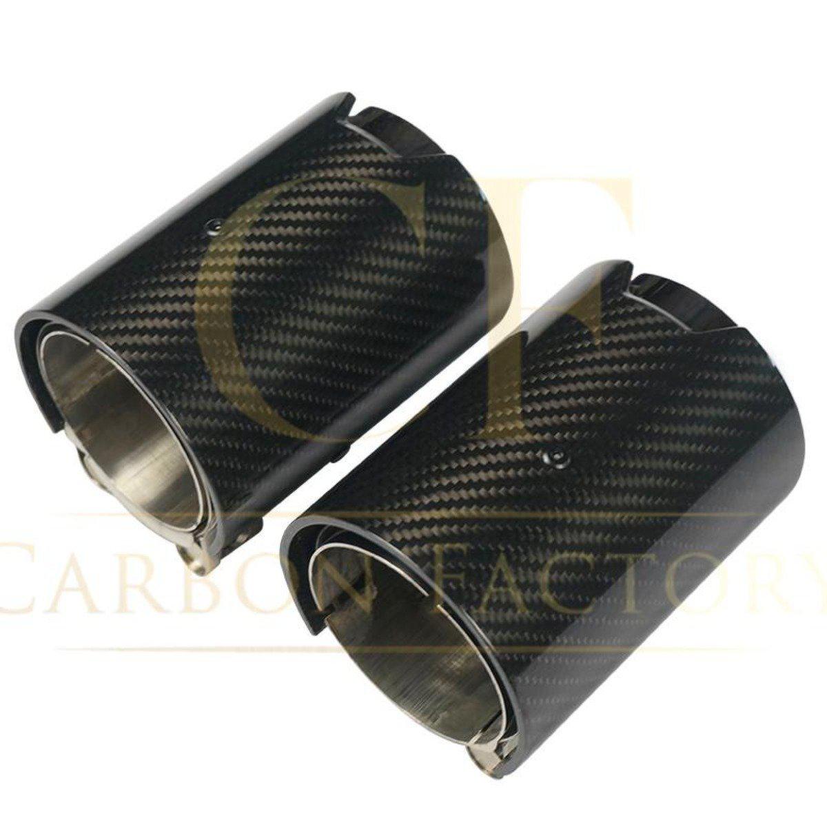 BMW 135i 140i 235i 240i 335i 340i 435i 440i Carbon Fibre Exhaust tips 11-20 (set of 2)-Carbon Factory