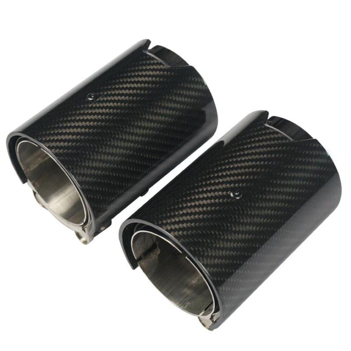 BMW 135i 140i 235i 240i 335i 340i 435i 440i Carbon Fibre Exhaust tips 11-20 (set of 2)-Carbon Factory