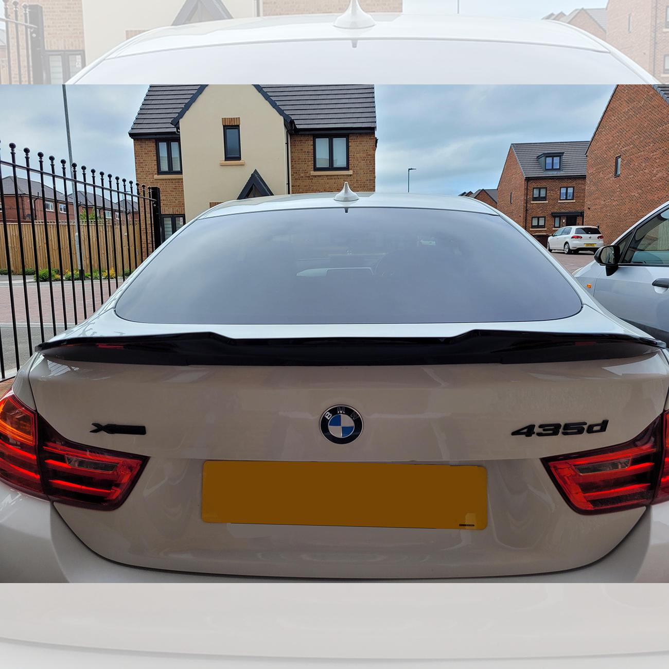 BMW 4 Series F36 Gran Coupe PSM Style Gloss Black Boot Spoiler 14-20-Carbon Factory