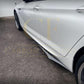 BMW 6 Series F06 inc M6 4 Door V Style Carbon Fibre Side Skirt 11-18-Carbon Factory