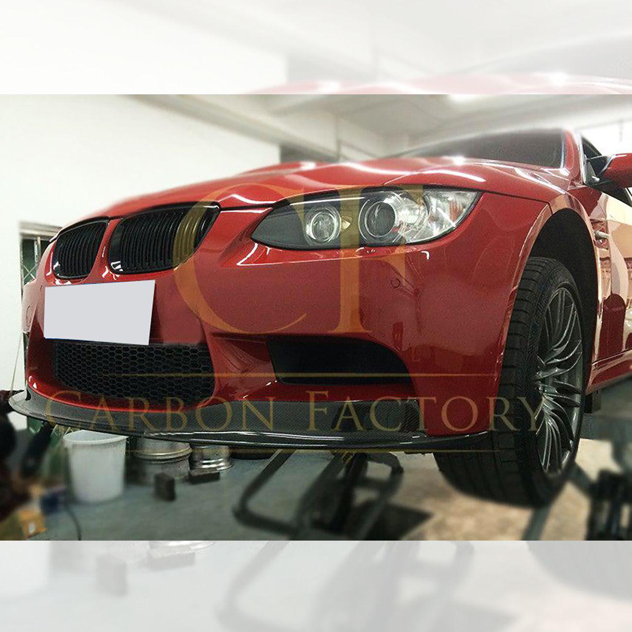 BMW E90 E92 E93 M3 AKR Style Carbon Fibre Front Splitter 07-13-Carbon Factory