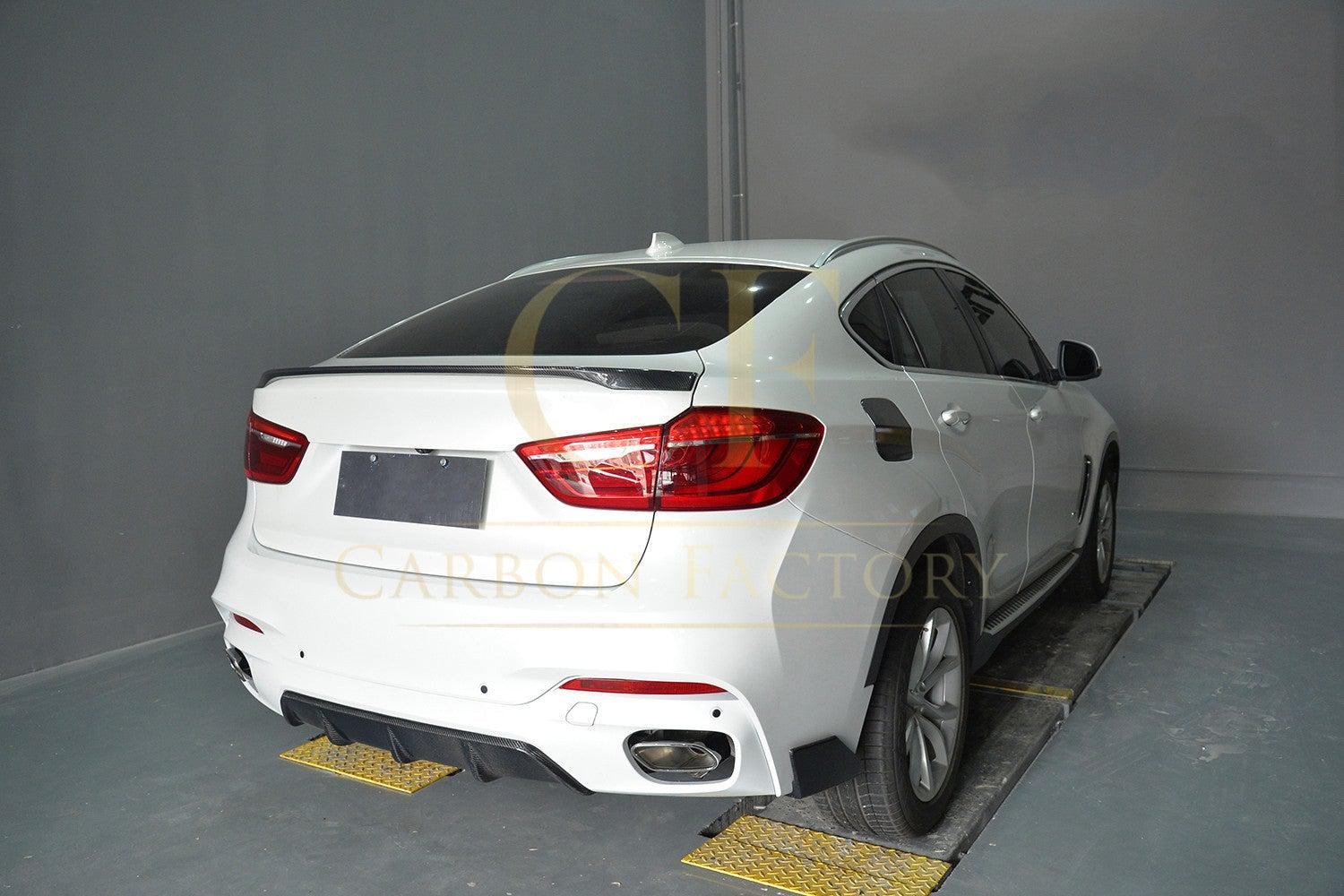 BMW F16 X6 MP Style Carbon Fibre Rear Diffuser 14-18-Carbon Factory