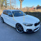 BMW F20 1 Series M Performance Style Gloss Black Side Skirt 12-19-Carbon Factory