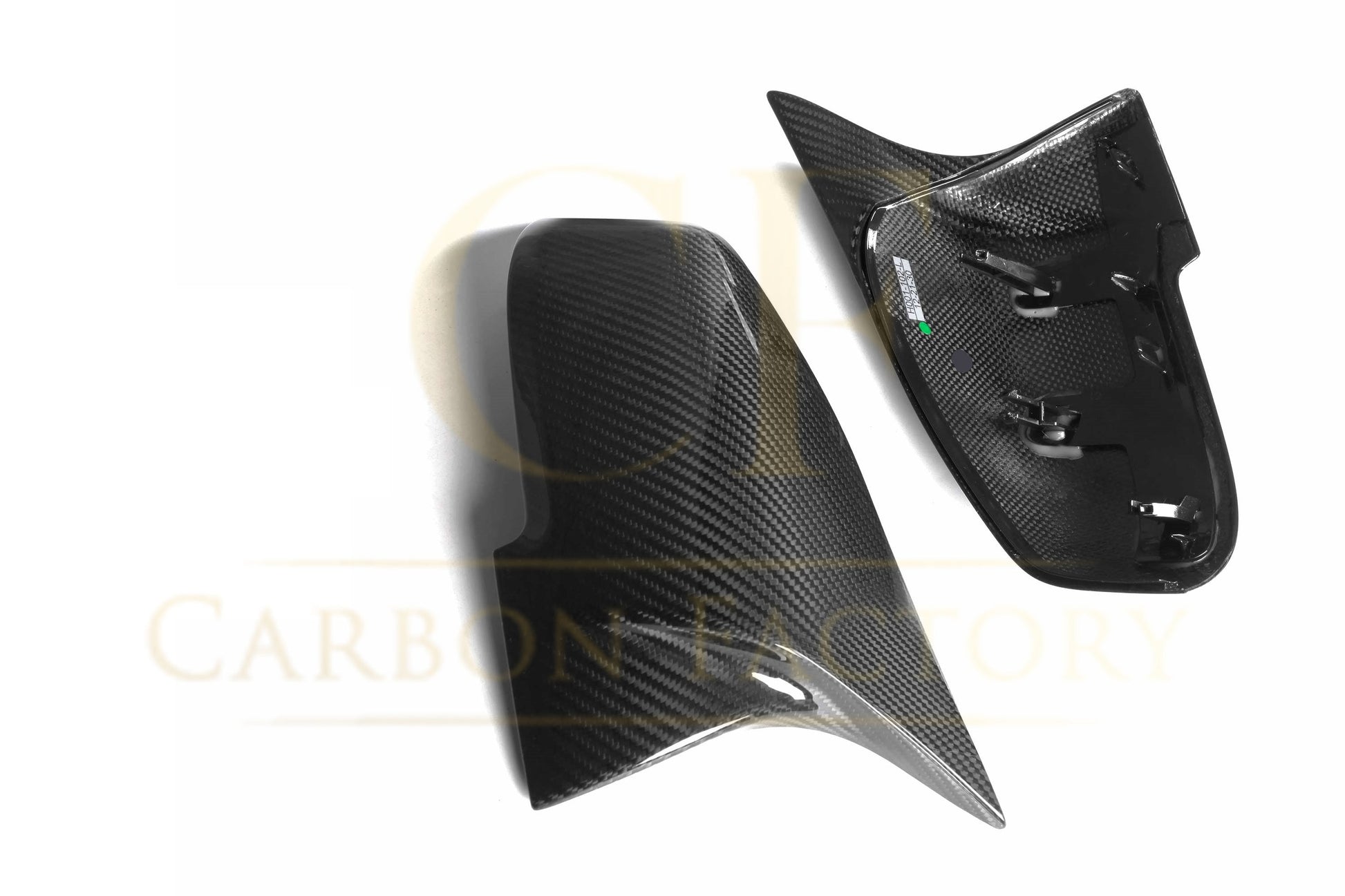 BMW F22 2 Series F87 M2 V Style Pre-Preg Carbon Fibre Replacement Mirror Covers 13-21-Carbon Factory