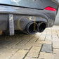 BMW F22 2 Series M Sport Carbon Fibre Rear Diffuser LED Style 14-21-Carbon Factory