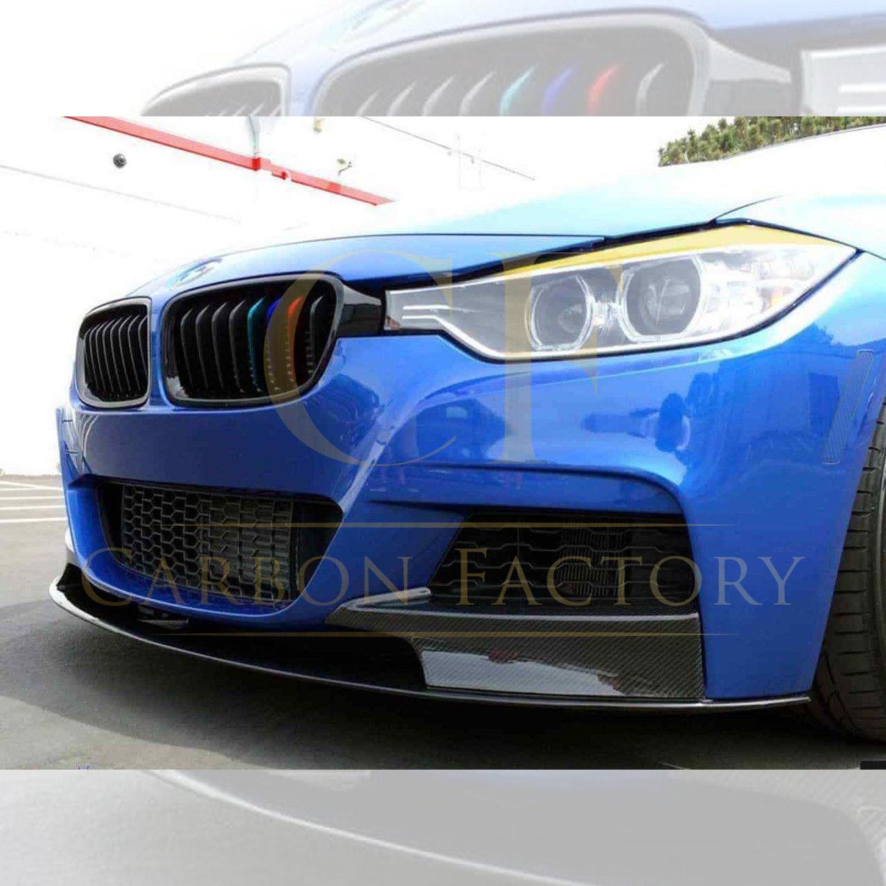 BMW F30 F31 3 Series M Sport M Performance Style Carbon Fibre Front Splitter 12-19-Carbon Factory
