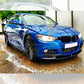 BMW F30 F31 3 Series M Sport M Performance Style Gloss Black Front Splitter 12-19 - Bottom piece-Carbon Factory
