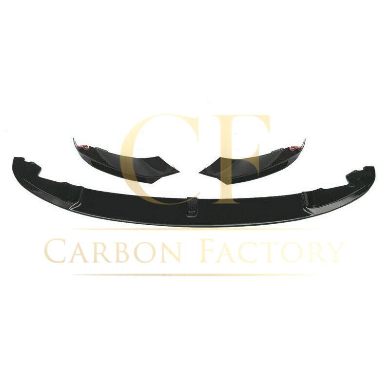 BMW F32 F33 F36 4 Series M Performance Style Gloss Black Front Splitter 14-20-Carbon Factory