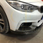 BMW F32 F33 F36 4 Series M Performance Style Pre-Preg Carbon Fibre Front Splitter Covers 14-20-Carbon Factory