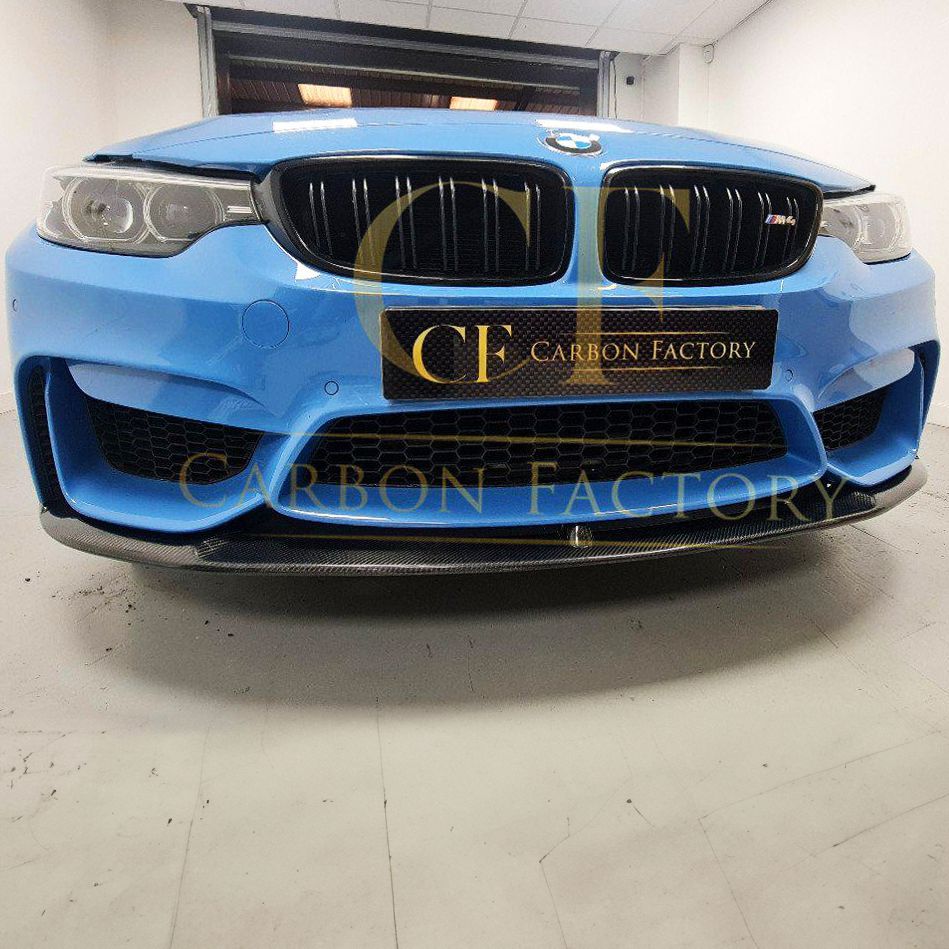 BMW F80 M3 F82 F83 M4 M Performance Style Carbon Fibre Front Splitter Bottom 14-20-Carbon Factory