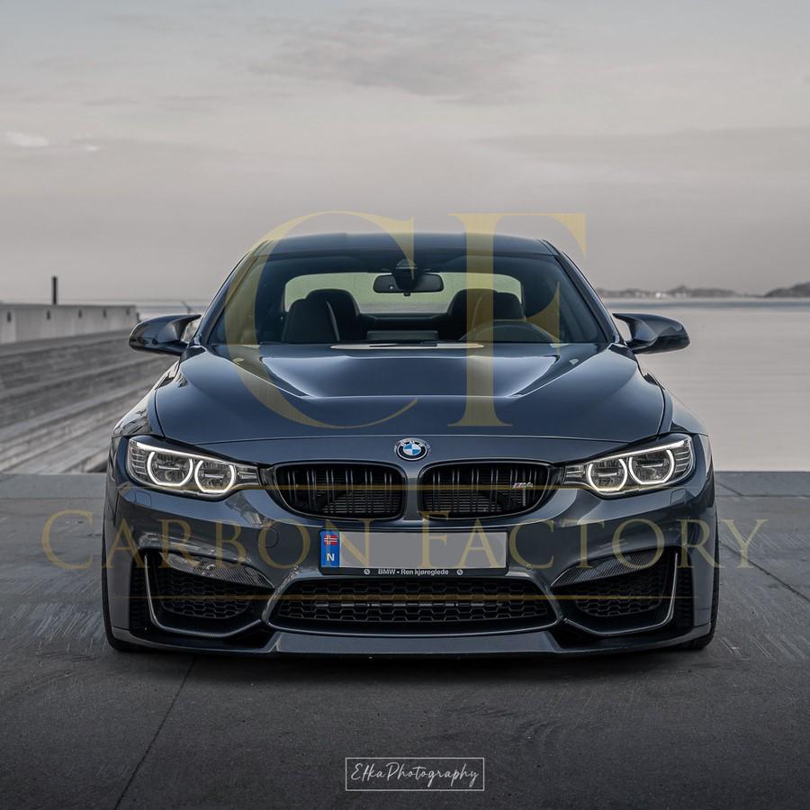 BMW F80 M3 F82 F83 M4 M Performance Style Carbon Fibre Front Splitter Covers 14-20-Carbon Factory