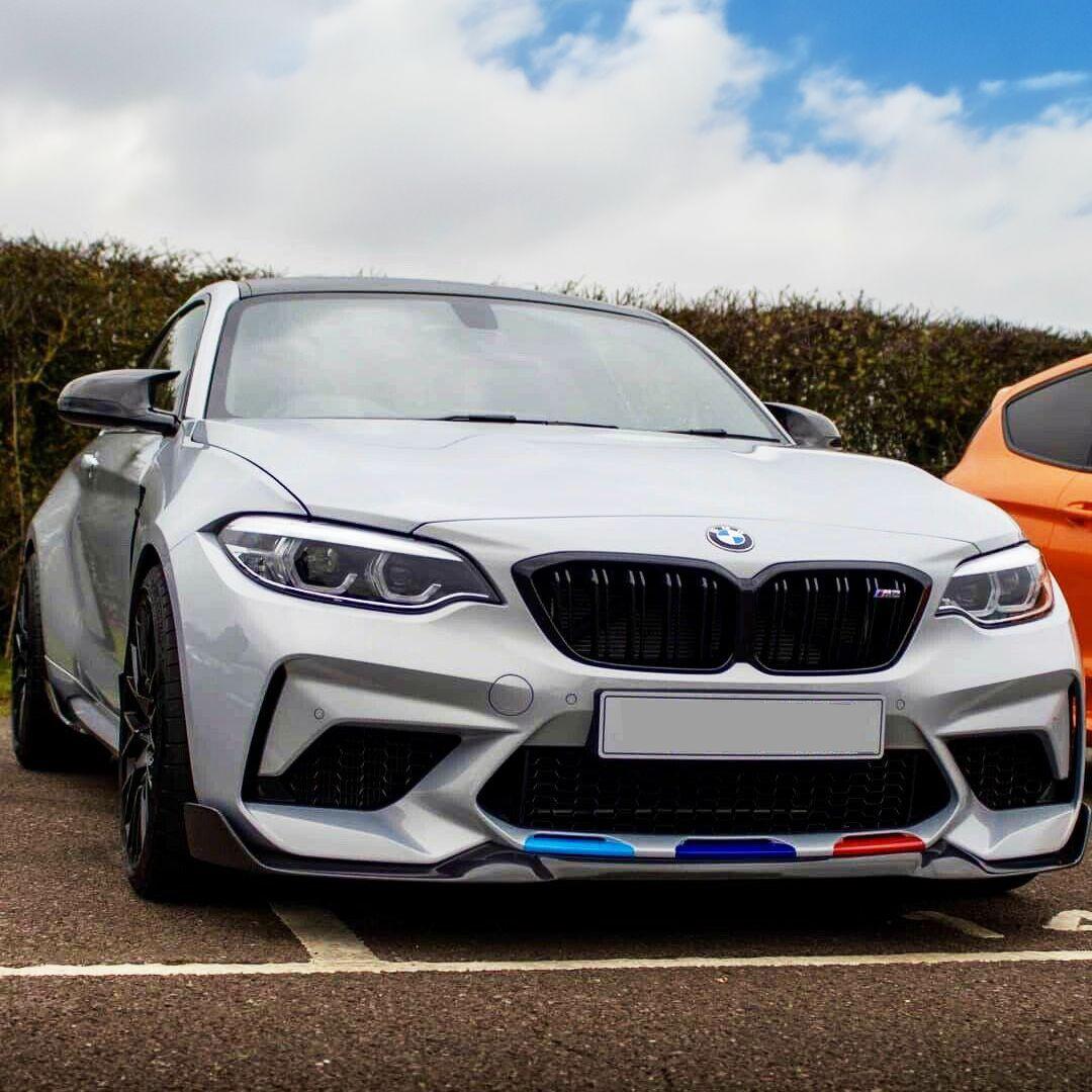 BMW F87 M2 CS Style Gloss Black Front Splitter 14-20-Carbon Factory