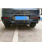 BMW G02 X4 V Style Gloss Black Rear Diffuser + Exhaust Tips 18-Present-Carbon Factory