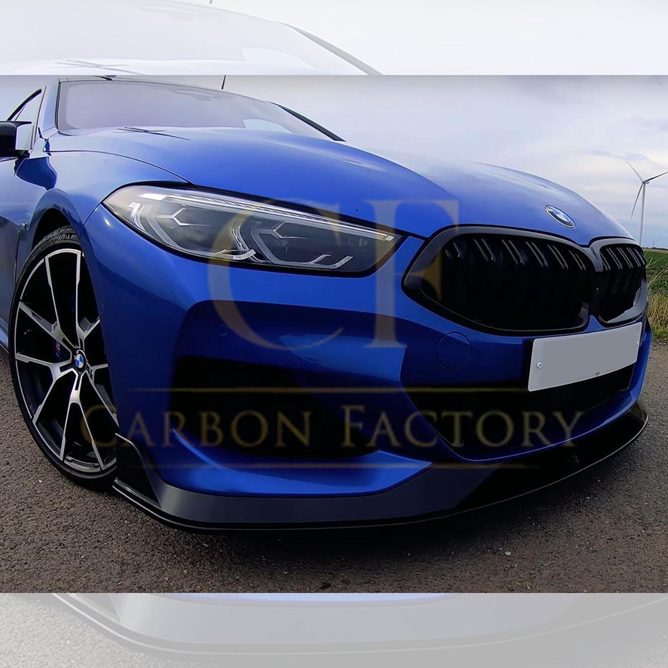 BMW G14 G15 16 8 Series AC Style Gloss Black Front Splitter 19-Present-Carbon Factory