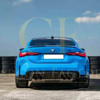 BMW G22 4 Series G82 M4 Gloss Black V Style Boot Spoiler 20-Present-Carbon Factory