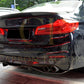 BMW G30 G31 5 Series M Sport Carbon Fibre Rear Diffuser M Performance Style 2 Pcs 17-23-Carbon Factory