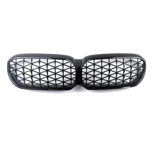 BMW G30 LCI 5 Series inc F90 M5 Diamond Style Gloss Black Front Grille 20-23-Carbon Factory