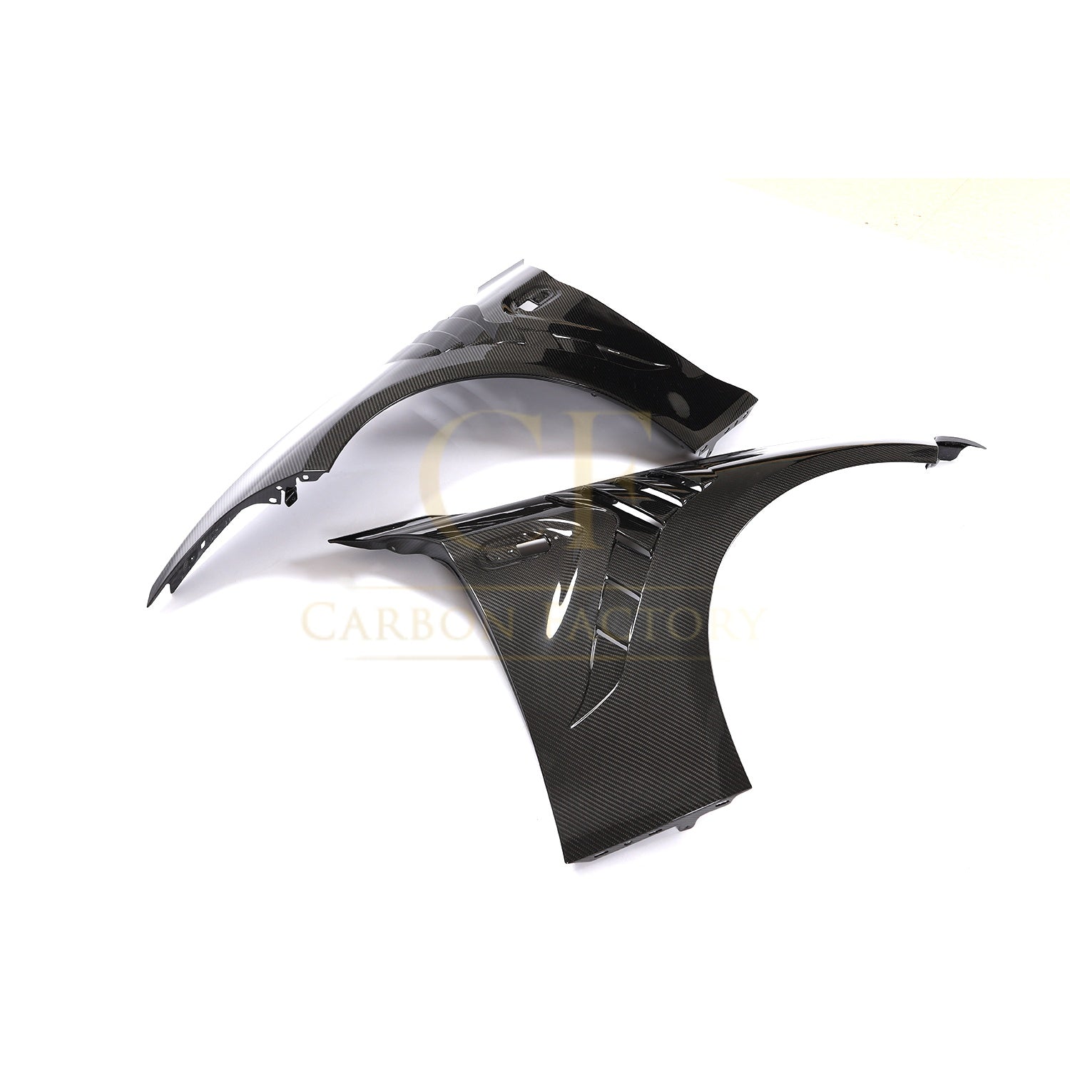 BSJ Style Carbon Fibre Front Wheel Arches for BMW 2 Series F87 M2 M2C 13-21-Carbon Factory