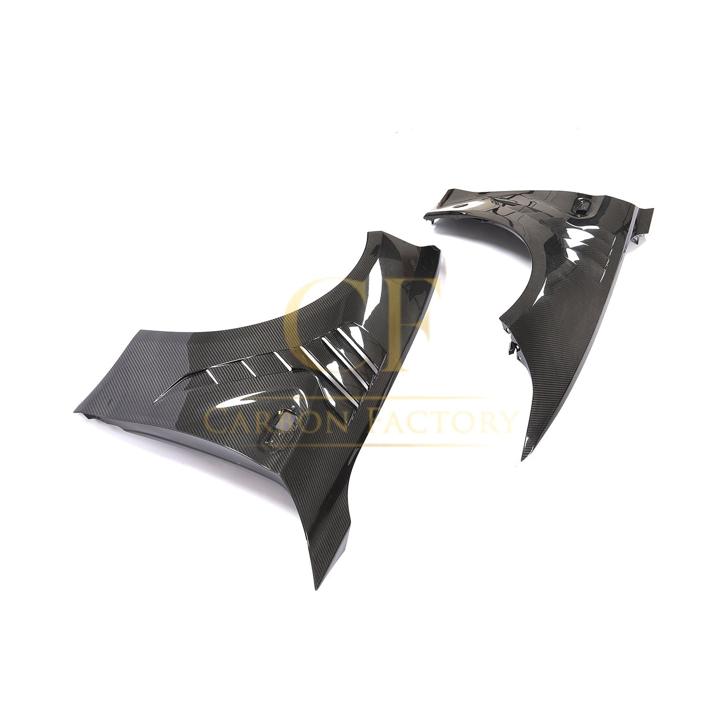 BSJ Style Carbon Fibre Front Wheel Arches for BMW 2 Series F87 M2 M2C 13-21-Carbon Factory