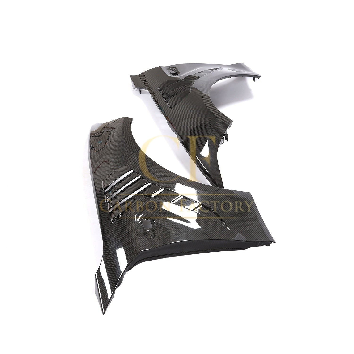 BSJ Style Carbon Fibre Front Wheel Arches for BMW 2 Series F87 M2 M2C 13-21-Carbon Factory