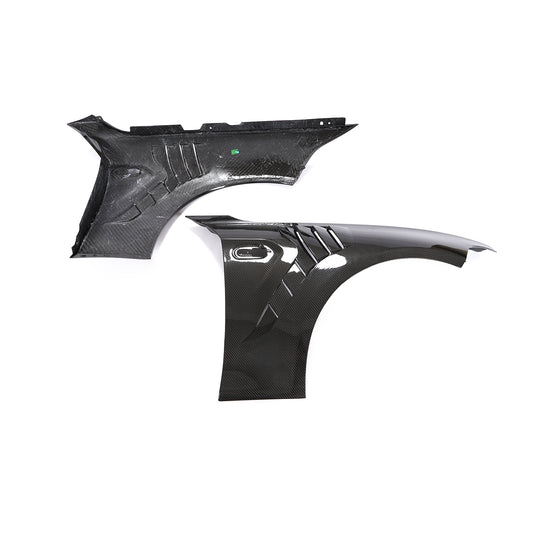 BSJ Style Carbon Fibre Front Wheel Arches for BMW 2 Series F87 M2 M2C 13-21-Carbon Factory