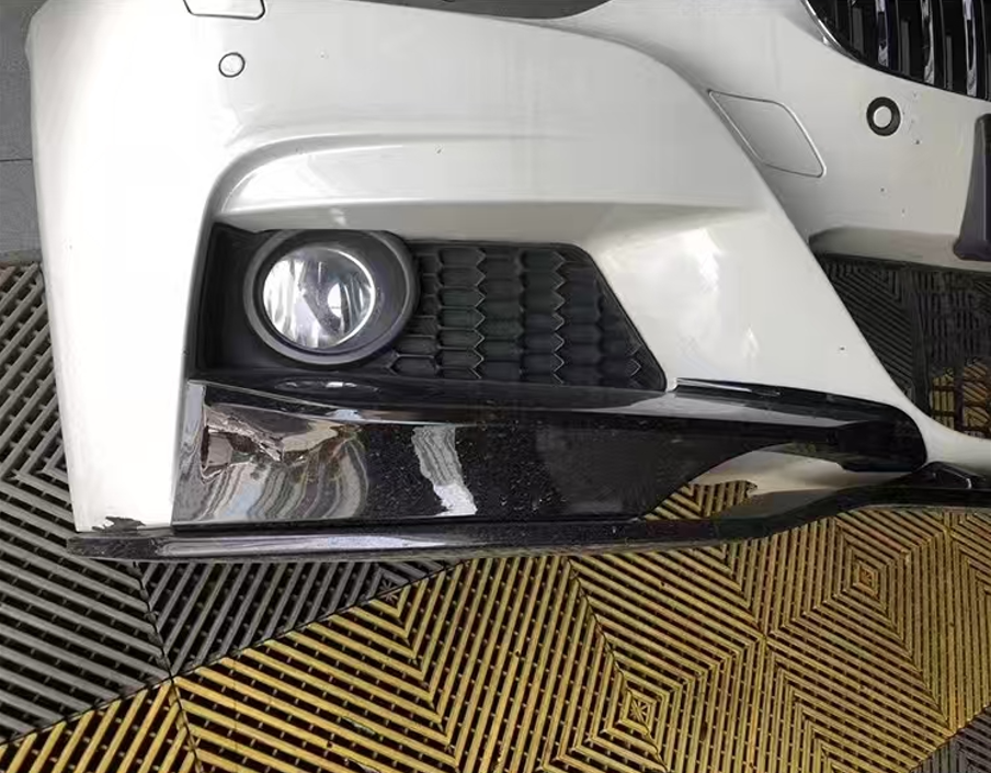 3D Style Gloss Black Front Splitter for BMW F30 F31 3 Series M Sport 12-19 - Carbon Factory