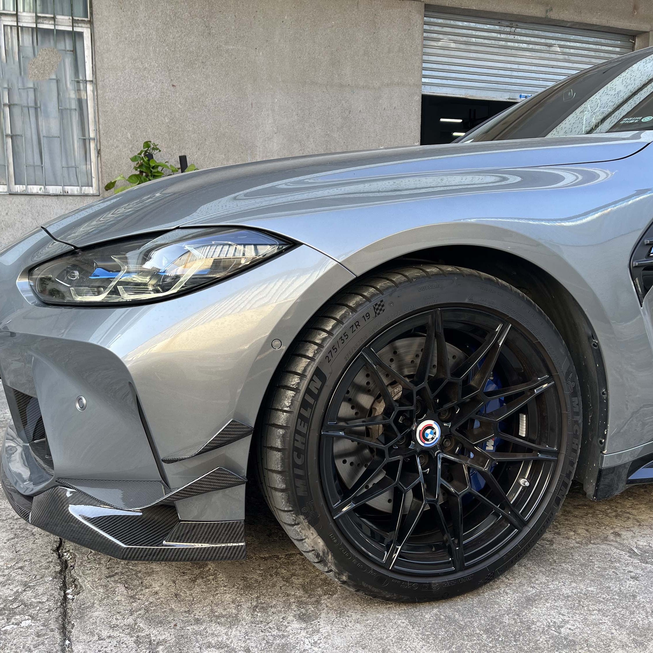 VS Style Pre-Preg Carbon Fibre Front Canards for BMW G80 M3 G82 G83 M4 21-Present - Carbon Factory