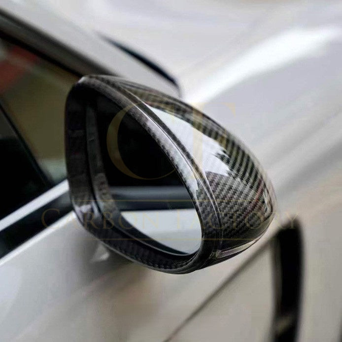 Pre-Preg Carbon Fibre Mirror Covers for Porsche Panamera 971 LHD 17-23 - Carbon Factory
