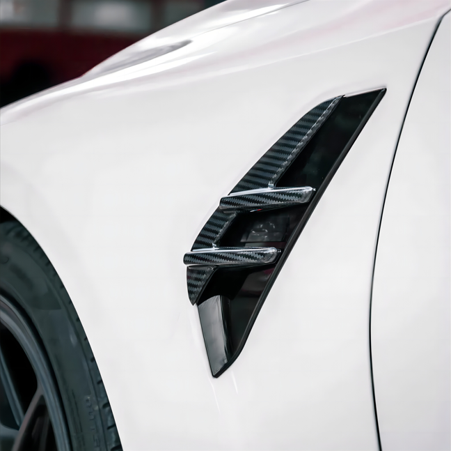 Pre-Preg Carbon Fibre Side Fender Trim for BMW G82 G83 M4 21-Present - Carbon Factory