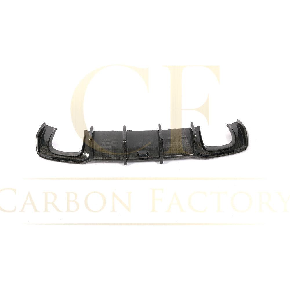 Big Fin Style Carbon Fibre Rear Diffuser for Audi A3 S Line Saloon S3 17-19-Carbon Factory
