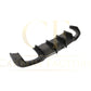 Big Fin Style Carbon Fibre Rear Diffuser for Audi A3 S Line Saloon S3 17-19-Carbon Factory