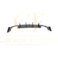 Big Fin Style Carbon Fibre Rear Diffuser for Audi A3 S Line Saloon S3 17-19-Carbon Factory