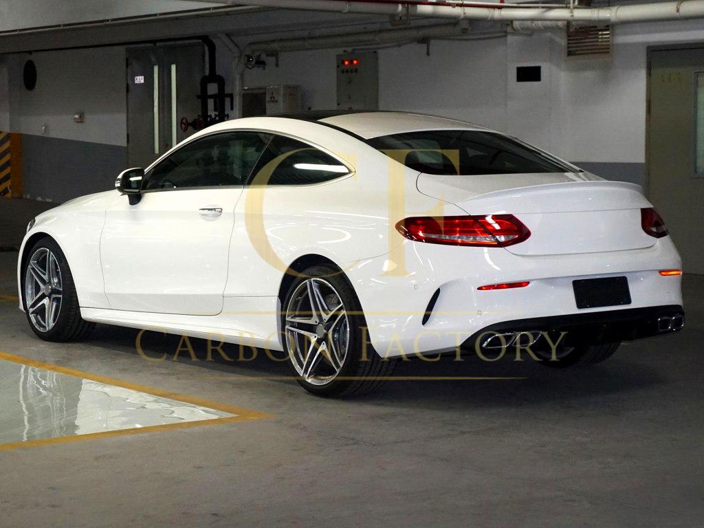 Big Fin Style Carbon Fibre Rear Diffuser for Mercedes W205 C63 2 Door 15-21 - Carbon Factory